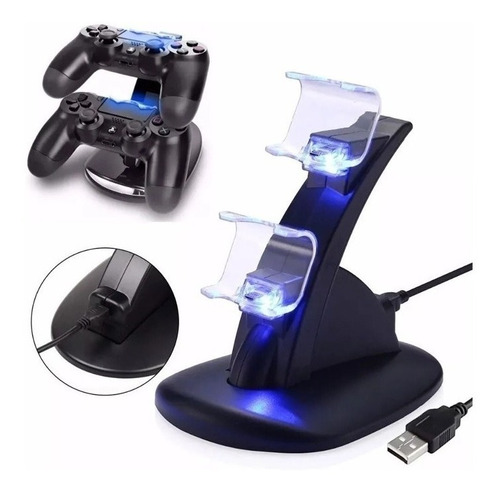 Cargador Led Doble Control Ps4 Dualshock