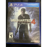 Jogo Uncharted 4 Thief's End Sony Dvd Ps4 Físico Original 