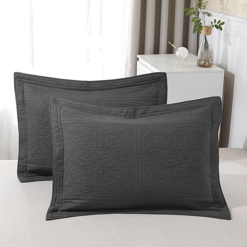 Winlife Funda De Almohada Acolchada 100% Algodon Con Estampa