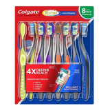 Cepillo De Dientes Colgate Total Whitening 8 Pack Suave Pack X 8 Unidades