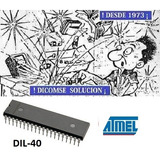 At89c51 -24pc Atmel 8 Bit Microcontrol 4k Flash Memor Dil40