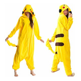 Pijama Pikachu Cosplay Kigurumi Unissex - Original