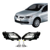 Juego Optica Vw Voyage 2011 2012 Tuning + Cree Led