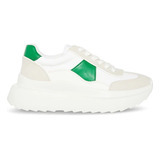 Tenis Steve Madden Para Mújer Amica Blanco/verde 