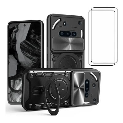 Funda Uso Rudo Case +2micas Protectores Hd Para Nothing Phone (3a)