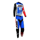 Kit Leve Motocross Amx Prime Azul Branco Vermelho Lançamento
