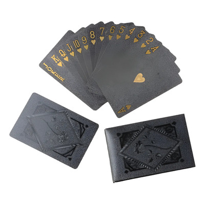 Juego De Cartas Para Jugar Al Póker De Plástico Black Rose