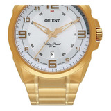 Relógio Orient Masculino Dourado Casual Neo Sports Clássico Cor Do Fundo Branco