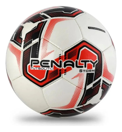 Balon Futbolito Futbol 7 N° 4 Penalty Storm Bote Medio Cesped Sintetico 6 Vs 6 / 7 Vs 7 Color Rojo