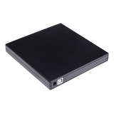 Grabador De Cd Externo Negro Usb 2.0, Lector De Dvd/cd Para