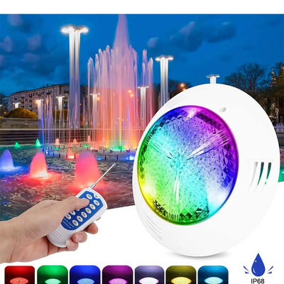 Bylifity Lampara Para Alberca Luz De Piscina Rgb Lámparas Decorativas De Control Remoto 7 Colores Que Cambian En El Suelo Ip68 Impermeable 35w 110v 27 X 7 Cm Adecuado Para Jardines,acuarios, Piscina | Envío gratis