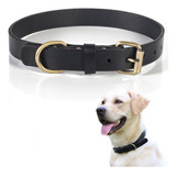 Nhopejrjy Collar De Cuero Para Perro De Cuero Genuino, Durad