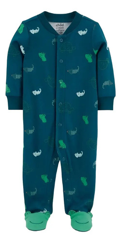 Mameluco Carter's Niños Nb Estampado Animales Verde