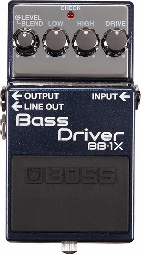 Pedal Boss Bb-1x Bb1x Bass Driver Bajo Distorsion Eq Nuevo