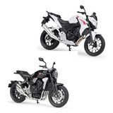 Kit 2en1 Honda Cb500f Y Cb1000r Miniatura Metal Moto 1/18