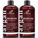 Set De Champú Y Acondicionador De Aceite De Argán Orgánico