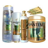 Kit Sh+cond+mascara+creme+ampolas Bambu Nutre Cresce Pantene