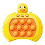 Consola Electrónica Antiestrés Pop-it Mini Gamer Para Niños, Color Amarillo