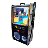 Maquina De Musica Jukebox Karaokê Com Bluetooth Usb Mini Oke