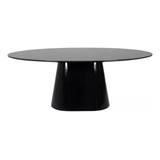 Mesa De Jantar Cone Oval 180x100 Cm Laqueada