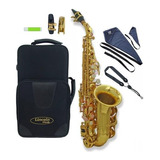 Saxo Soprano Curvo Lincoln Winds Lcss656 Deluxe C/ Estuche