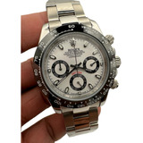 Reloj Premium Rolex Daytona Panda Cuarzo Acero Inoxidable