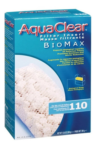 Repuesto Filtro Aquaclear 110 Biomax Ceramico Acuario Pecera