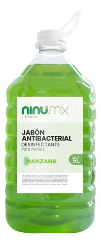 Jabon Liquido Para Manos Antibacterial Desinfectante Ninu 5l Aroma Manzana