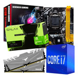 Kit Gamer Ddr4 - I7 9 Geração + H310 + Geforce 4gb + 16g Ram