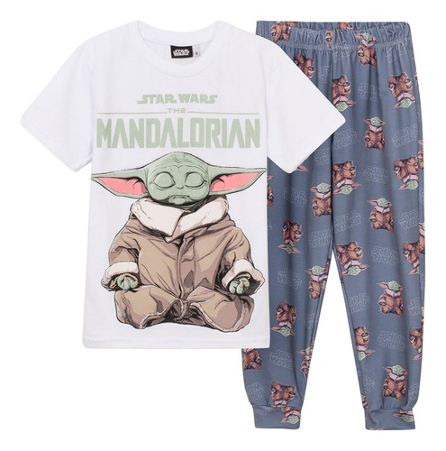 Pijama Star Wars Niños Baby Yoda Original Licencia Oficial