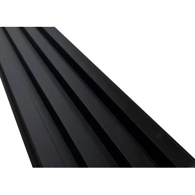 Lambrin Decorativo Wpc Negro Caja 12 Pz 1m X 16 Cm Con Lambrin Decorativo Hogar | Meses sin interés