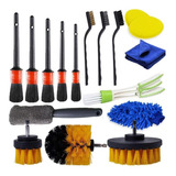 17x Car Detailing Brush Toallas Limpieza Multiusos Para