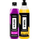 Kit Shampoo Automotivo Esfregação Neutro V-floc V-mol Vonixx