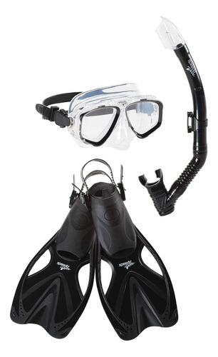 Equipo Snorkel Con Aletas Para Adulto Speedo Kit Completo