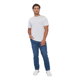 Jeans Hombre Straight Fit Azul Claro Clásico Corona