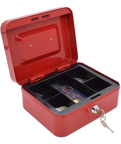 Caja De Seguridad Cash Box  Cerradura Anti Robo 200x160x90mm