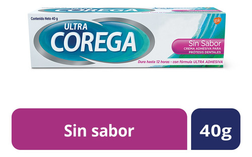 Ultra Corega Crema Adhesiva Para Protesis Sin Sabor 40g