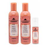 La Puissance Anti Caída Shampoo Tratamiento Loción Kit X3u 