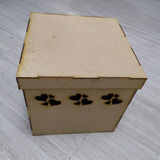 Caja De Mdf Natural 30x30x30