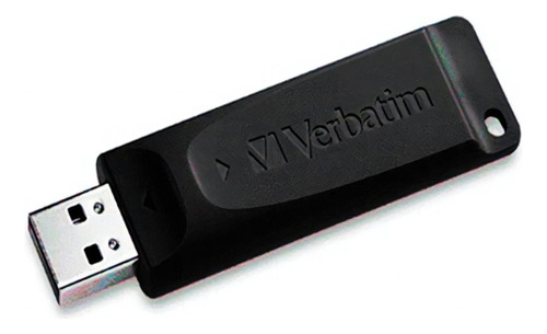 Memoria Usb Verbatim 16gb Slider Negra 2.0 Color Negro