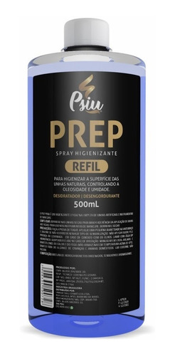 Psiu - Prep 500ml Refil Higienizador Desengordurante 