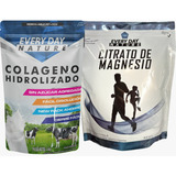 Colageno Hidrolizado Peptidos 1 Kg+ Citrato De Magnesio 1 Kg