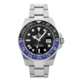 Relógio Rolex Gmt Super Batman Eta 2840 Caixa E Certificados