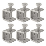 6 Piezas Mini C Abrazaderas 304 Acero Inoxidable C-clamp 0.8