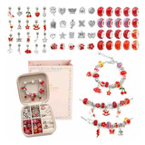 Kit De Pulseras Charms Diy 66 Piezas Para Niñas - 3 Colores