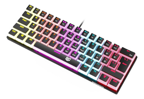 Bengoo Teclado Mecanico Para Juegos, 60% Teclado Compacto Re