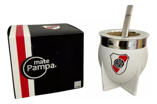 Mate Pampa Xl River Plate + Bombilla Térmico + Packaging 
