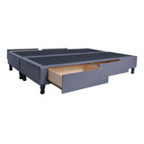 Base Sommier Cama Con Cajones, 2 Plazas 140x190cm Premium