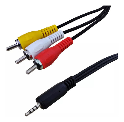 Cabo Com 1 P2 E 3 Rca Para Tv, Notebook E Outros