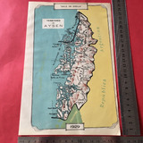 Antiguo Mapa Aysén Chile 1929 Cochrane Coyhaique Tortel